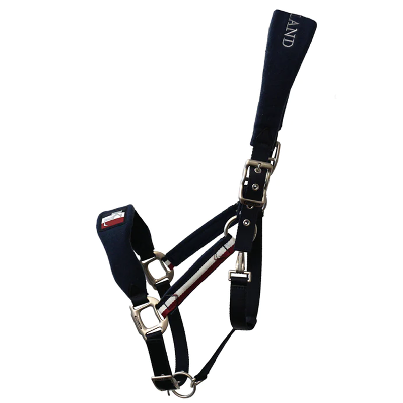 Kingsland Classic Headcollar with Fleece - Navy